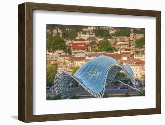 Georgia, Tbilisi. Peace Bridge.-Walter Bibikow-Framed Photographic Print