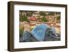 Georgia, Tbilisi. Peace Bridge.-Walter Bibikow-Framed Photographic Print