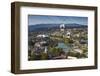 Georgia, Tbilisi, View of Cable Car, Peace Bridge and the Public Service Building-Jane Sweeney-Framed Photographic Print