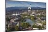 Georgia, Tbilisi, View of Cable Car, Peace Bridge and the Public Service Building-Jane Sweeney-Mounted Photographic Print