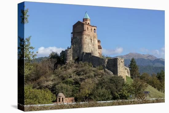 Georgia, Telavi. Gremi Monastery as Seen from the Road-Alida Latham-Stretched Canvas