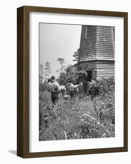 Georgia Univ. Students Spending Weekend on Jekyll Island-Ed Clark-Framed Photographic Print