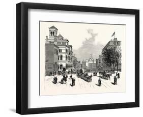 Georgia Views in Atlanta the Phoenix City of the South: the United States Custom-House-null-Framed Premium Giclee Print