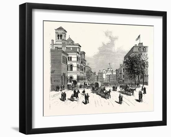 Georgia Views in Atlanta the Phoenix City of the South: the United States Custom-House-null-Framed Giclee Print