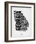 Georgia Word Cloud 2-NaxArt-Framed Art Print