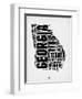 Georgia Word Cloud 2-NaxArt-Framed Art Print