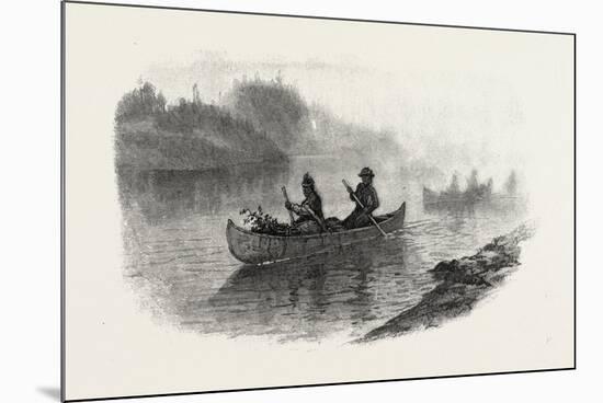 Georgian Bay and the Muskoka Lakes, Indian Women Carrying Berries to Market, Canada, Nineteenth Cen-null-Mounted Giclee Print