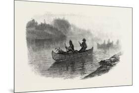 Georgian Bay and the Muskoka Lakes, Indian Women Carrying Berries to Market, Canada, Nineteenth Cen-null-Mounted Giclee Print