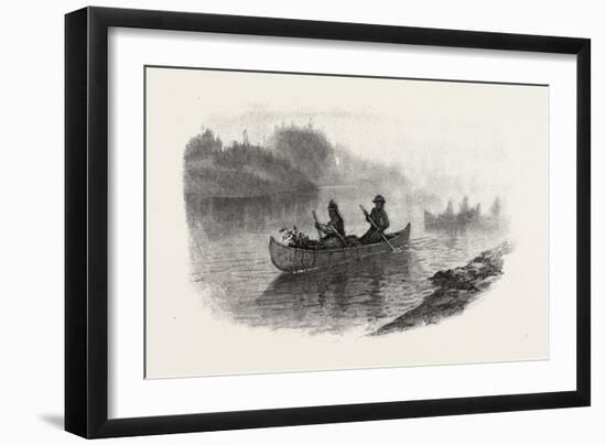 Georgian Bay and the Muskoka Lakes, Indian Women Carrying Berries to Market, Canada, Nineteenth Cen-null-Framed Giclee Print