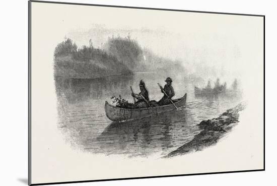 Georgian Bay and the Muskoka Lakes, Indian Women Carrying Berries to Market, Canada, Nineteenth Cen-null-Mounted Giclee Print