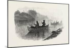 Georgian Bay and the Muskoka Lakes, Indian Women Carrying Berries to Market, Canada, Nineteenth Cen-null-Mounted Giclee Print