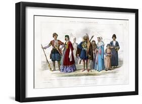 Georgian, Circassian and Armenian Races, 1873-J Le Conte-Framed Giclee Print