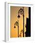 Georgian Lanterns at Sunset, Dublin, Ireland-Martin Moos-Framed Photographic Print