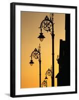 Georgian Lanterns at Sunset, Dublin, Ireland-Martin Moos-Framed Photographic Print