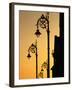 Georgian Lanterns at Sunset, Dublin, Ireland-Martin Moos-Framed Photographic Print