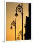 Georgian Lanterns at Sunset, Dublin, Ireland-Martin Moos-Framed Photographic Print