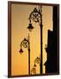 Georgian Lanterns at Sunset, Dublin, Ireland-Martin Moos-Framed Photographic Print