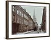 Georgian Terraced Houses and Christ Church, Spitalfields, Stepney, London, 1909-null-Framed Photographic Print