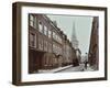 Georgian Terraced Houses and Christ Church, Spitalfields, Stepney, London, 1909-null-Framed Photographic Print