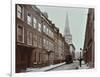 Georgian Terraced Houses and Christ Church, Spitalfields, Stepney, London, 1909-null-Framed Photographic Print