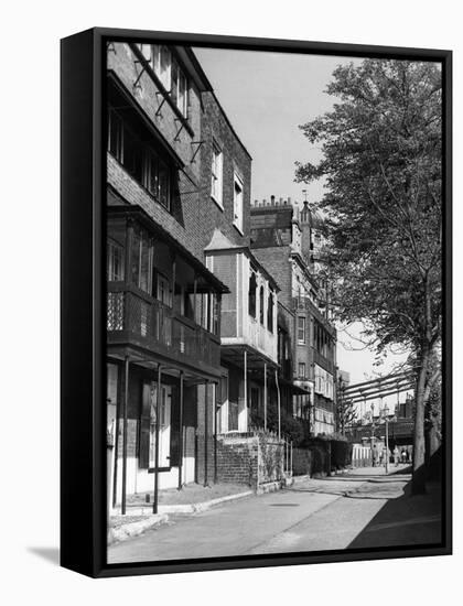 Georgian Town Houses-null-Framed Stretched Canvas