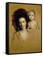 Georgiana, Countess Spencer and Her Daughter Lady Georgiana, Afterwards Duchess of Devonshire, 1759-Sir Joshua Reynolds-Framed Stretched Canvas