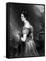 Georgiana, Duchess of Bedford-Edwin Henry Landseer-Framed Stretched Canvas