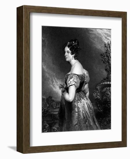 Georgiana, Duchess of Bedford-Edwin Henry Landseer-Framed Art Print