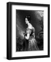 Georgiana, Duchess of Bedford-Edwin Henry Landseer-Framed Art Print