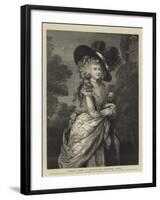 Georgiana, Duchess of Devonshire, the Gainsborough Portrait-null-Framed Giclee Print