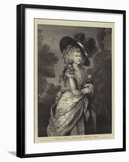 Georgiana, Duchess of Devonshire, the Gainsborough Portrait-null-Framed Giclee Print