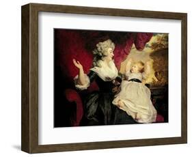 Georgiana, Duchess of Devonshire with Her Infant Daughter Lady Georgiana Cavendish-Sir Joshua Reynolds-Framed Giclee Print