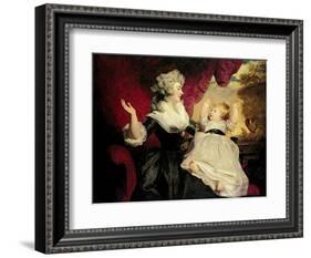 Georgiana, Duchess of Devonshire with Her Infant Daughter Lady Georgiana Cavendish-Sir Joshua Reynolds-Framed Giclee Print