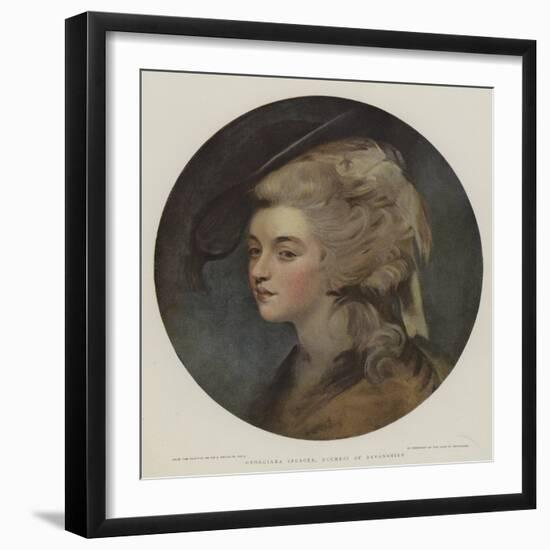 Georgiana Spencer, Duchess of Devonshire-Sir Joshua Reynolds-Framed Giclee Print