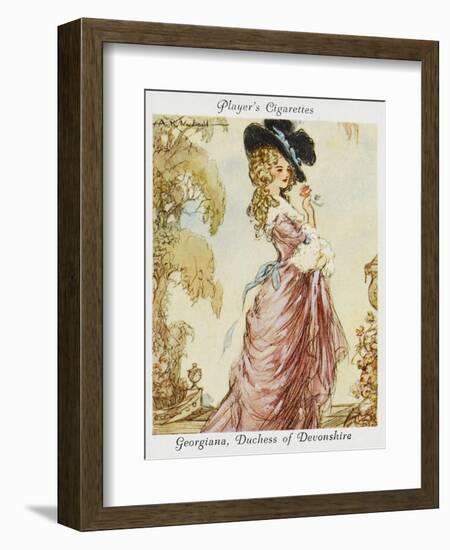 Georgiana Spencer Duchess of Devonshire-null-Framed Art Print