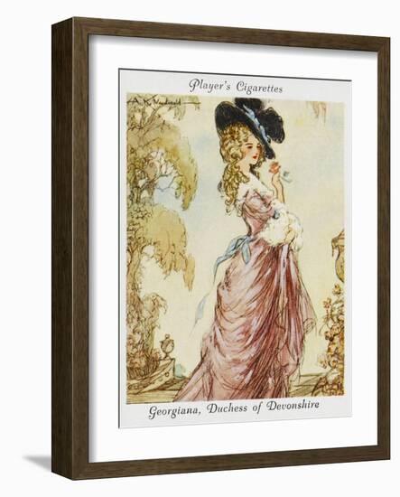 Georgiana Spencer Duchess of Devonshire-null-Framed Art Print