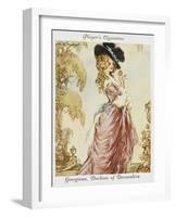 Georgiana Spencer Duchess of Devonshire-null-Framed Art Print