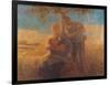 Georgica (Harvest Scene with Nursing Mother and Farmer Father)-Gaetano Previati-Framed Art Print