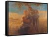 Georgica (Harvest Scene with Nursing Mother and Farmer Father)-Gaetano Previati-Framed Stretched Canvas