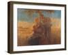 Georgica (Harvest Scene with Nursing Mother and Farmer Father)-Gaetano Previati-Framed Art Print