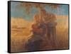 Georgica (Harvest Scene with Nursing Mother and Farmer Father)-Gaetano Previati-Framed Stretched Canvas