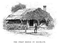 The First House in Brisbane, Australia, 1886-Georgius-Framed Giclee Print