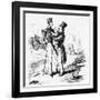 Georgy makes acquaintance with a Waterloo man'-William Makepeace Thackeray-Framed Giclee Print