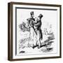 Georgy makes acquaintance with a Waterloo man'-William Makepeace Thackeray-Framed Giclee Print