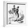 Georgy makes acquaintance with a Waterloo man'-William Makepeace Thackeray-Framed Giclee Print
