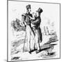 Georgy makes acquaintance with a Waterloo man'-William Makepeace Thackeray-Mounted Giclee Print