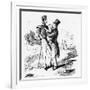 Georgy makes acquaintance with a Waterloo man'-William Makepeace Thackeray-Framed Giclee Print