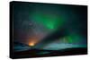 Geothermal Area and Aurora Borealis or Northern Lights, Iceland-Ragnar Th Sigurdsson-Stretched Canvas