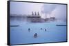 Geothermal Bathing, Blue Lagoon, Reykjanes Peninsula, Iceland, Polar Regions-Geoff Renner-Framed Stretched Canvas