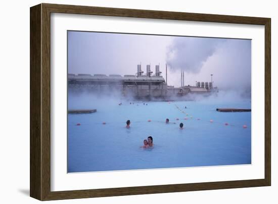 Geothermal Bathing, Blue Lagoon, Reykjanes Peninsula, Iceland, Polar Regions-Geoff Renner-Framed Photographic Print